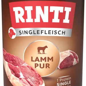 Sparpaket 6 x 800 g Rinti Singlefleisch Lamm pur Hunde Nassfutter Zertifiziert